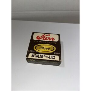 Vintage Kerr Box Of Regular Mason Canning Jar Lids Made In USA